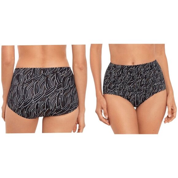 Miraclesuit Sz 14 Bronze Norma Jean Retro HiWaist Tummy Control Swim Bottom NWT - Picture 2 of 9